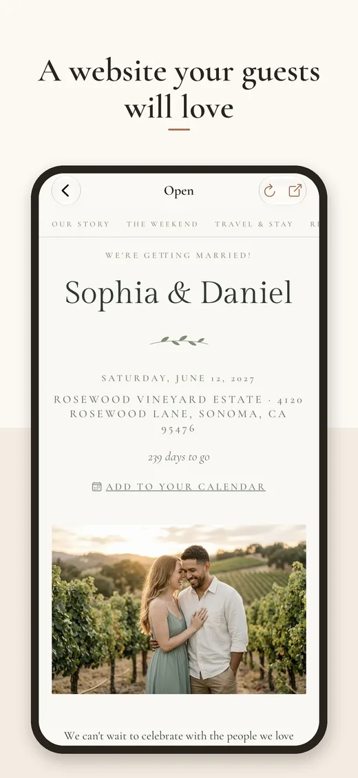 Wedding website